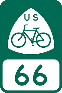 US Bike Route 66 sign