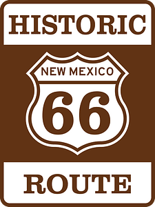 US Route 66 sign (New Mexico historic)