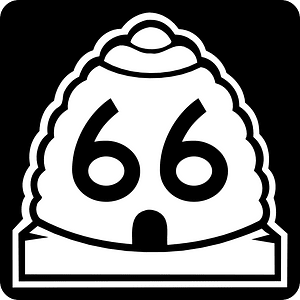 Utah Route 66 sign