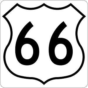US Route 66 sign (1948)