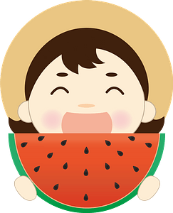 Girl Is Eating Watermelon