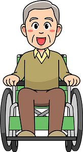Grandfather in a Wheelchair