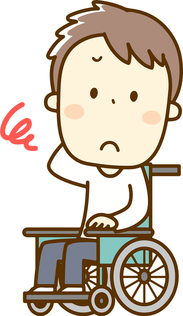 (Antonio) Man in a Wheelchair Is Troubled