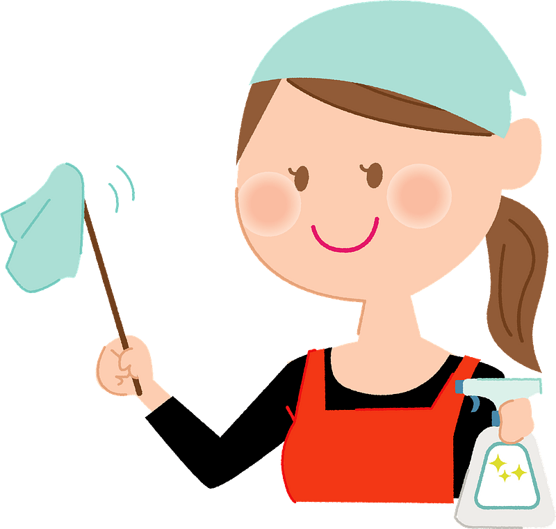 Woman Is Cleaning - Free vector clipart images on creazilla.com