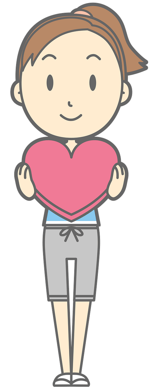 (Lisa) Woman Is Holding a Red Heart