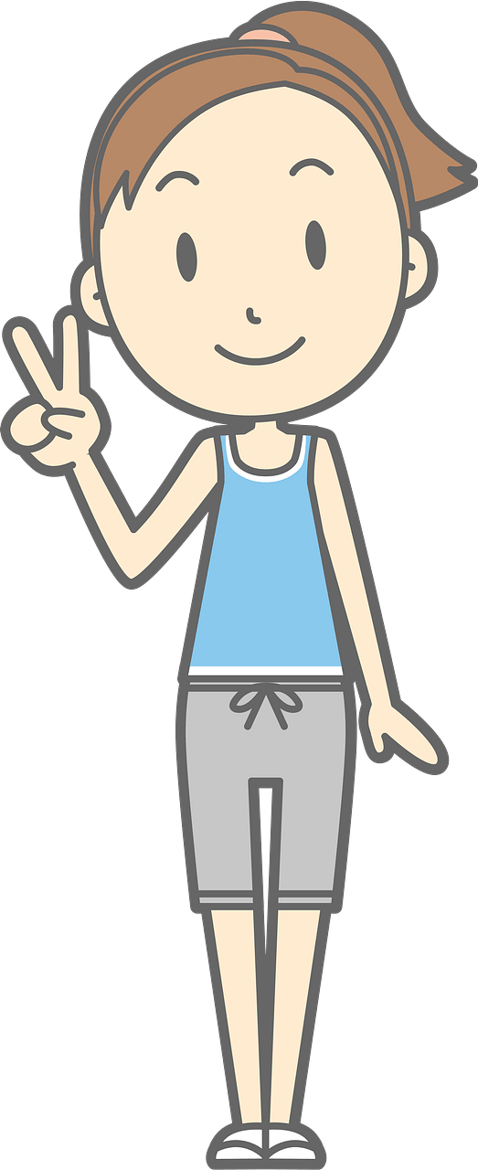(Lisa) Woman Is Giving V Sign