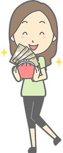 (Jenny) Woman with Money in Her Wallet