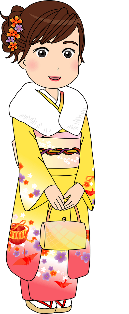 Woman Is Wearing a Kimono