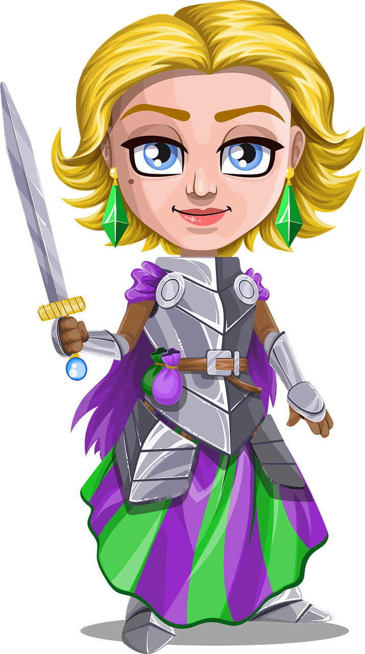 Woman Knight in Armor