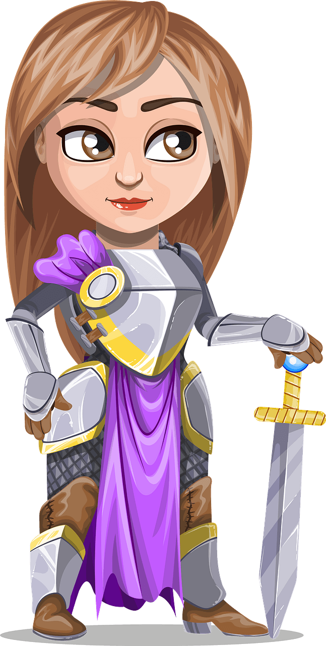 Woman Knight in Armor