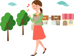 Woman is Shopping