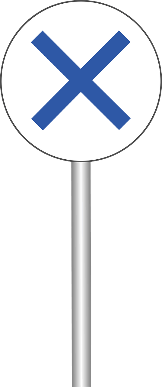 X Mistake Sign