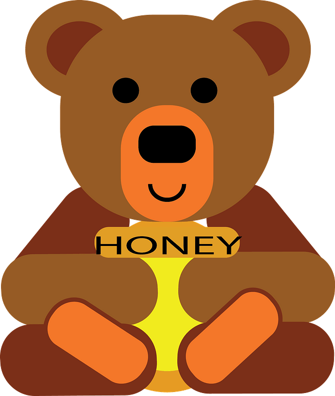 Bear with honey