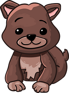 Cartoon baby bear