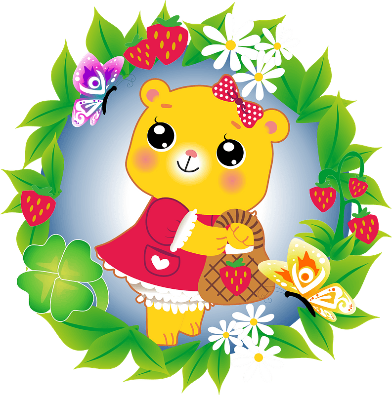 Cute cartoon bear