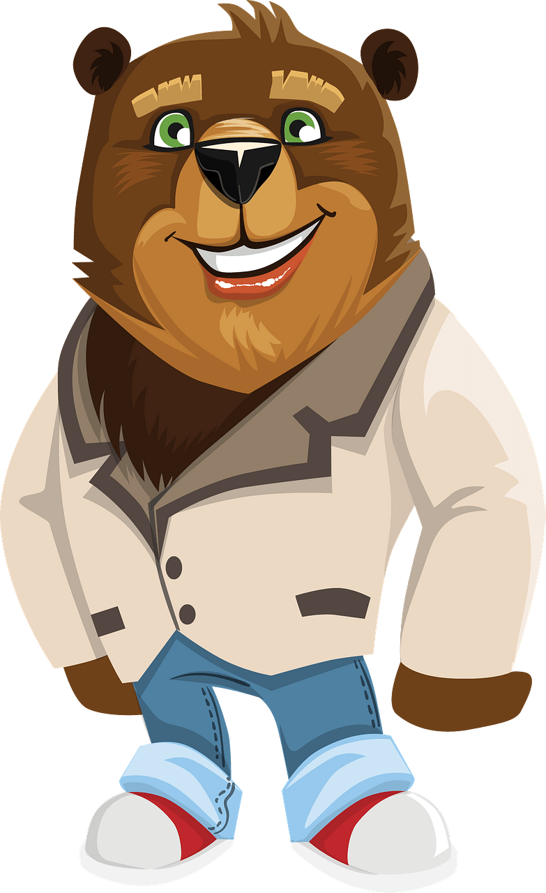 Cartoon bear