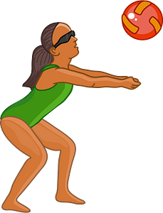 Volleyball spiller