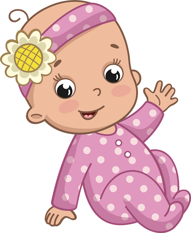 250+ Free Baby Girl Clipart Images