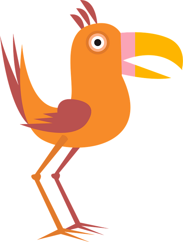 Cartoon parrot