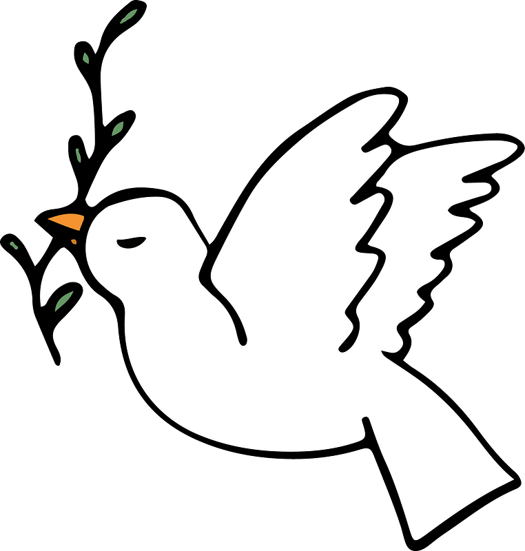 Cartoon dove - Free vector clipart images on creazilla.com