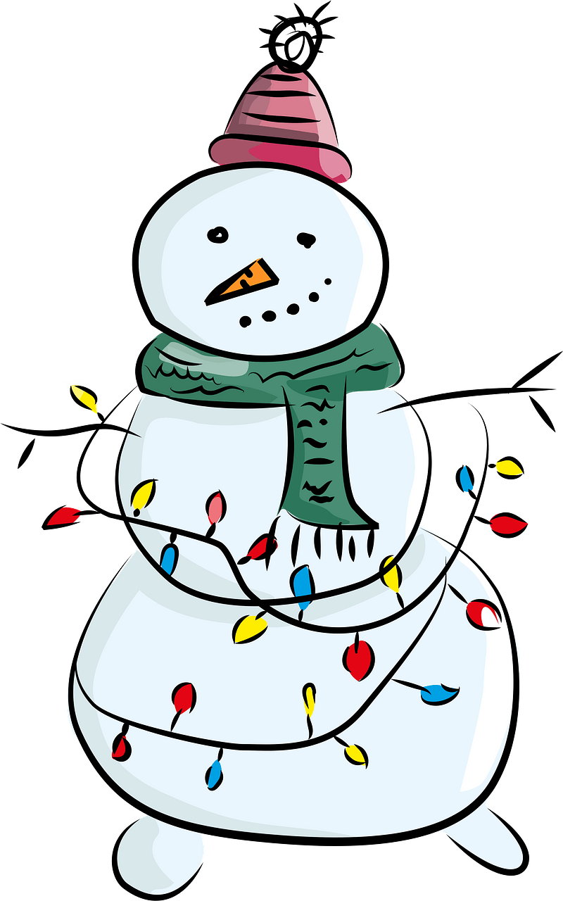 雪中的雪人