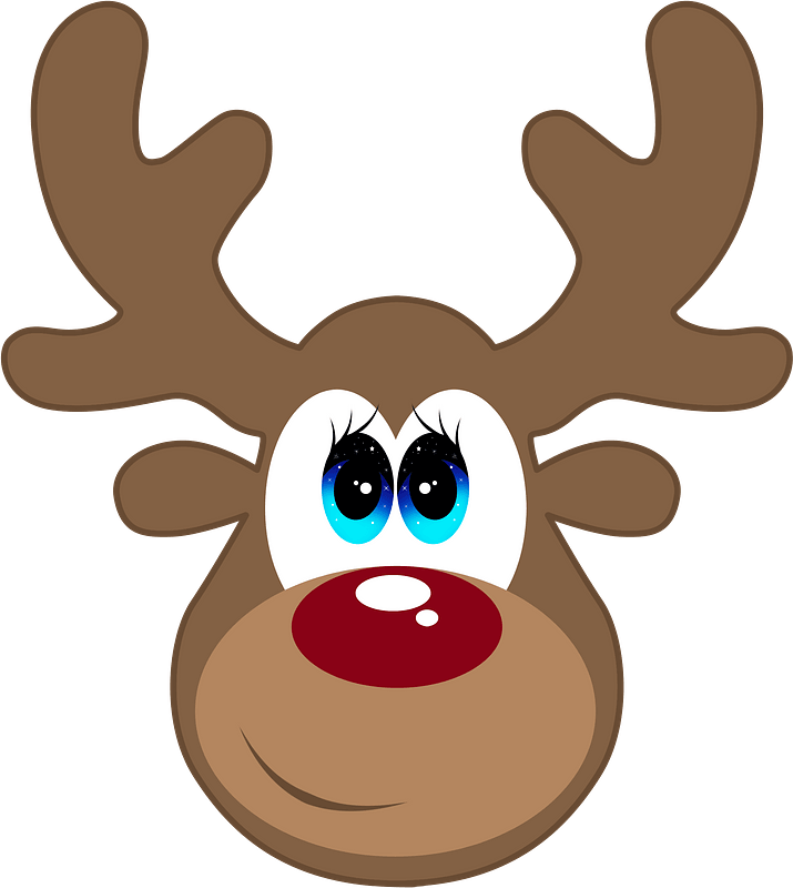 Cartoon deer face