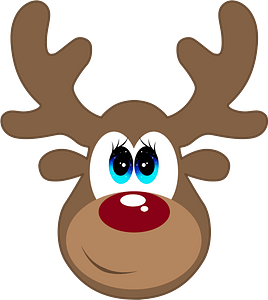 Cartoon deer face