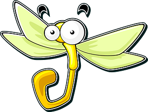 Cartoon dragonfly - Free vector clipart images on creazilla.com