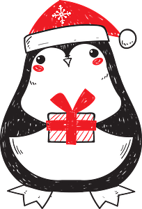 Christmas penguin