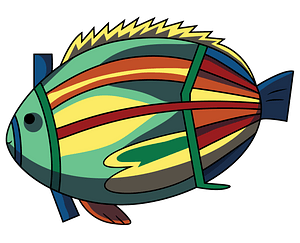 Aboriginal Rock Art Fish