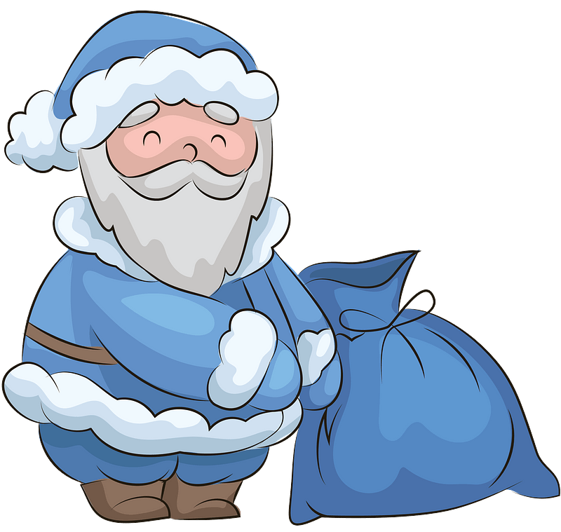 Santa Claus with sack