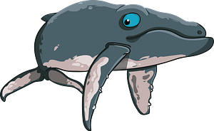 Cartoon whale