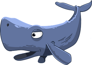 Cartoon whale