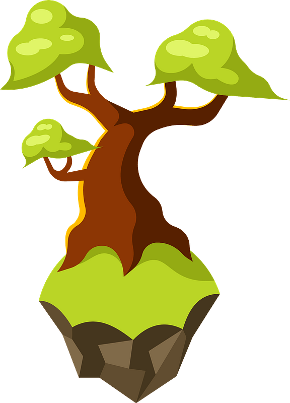 Tree flying island