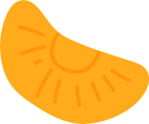 Tangerine slice