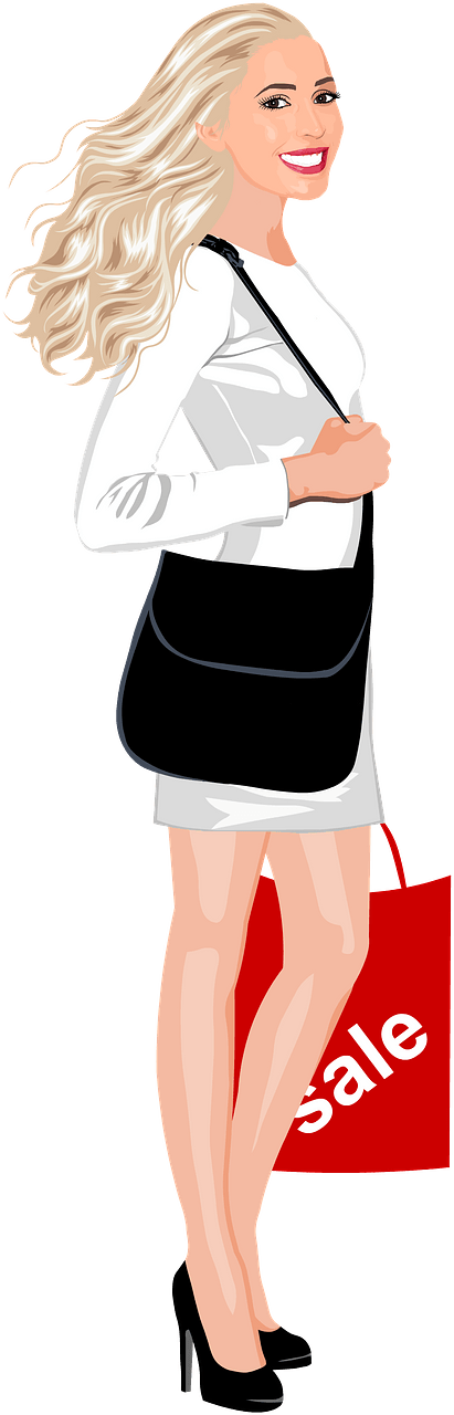 Woman with Shopping Bag