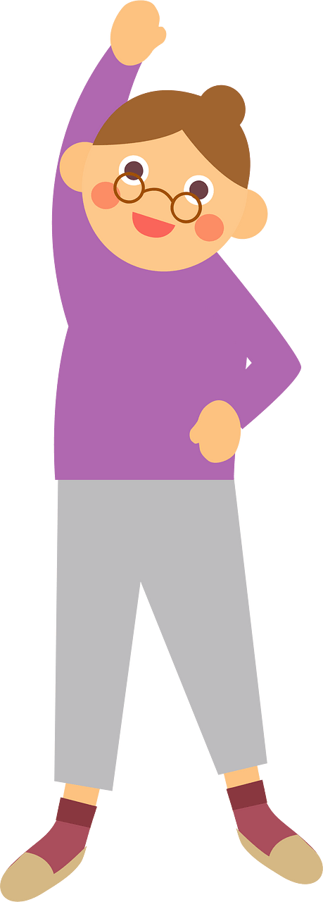 Old lady exercise