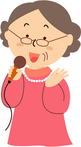 Old lady singing