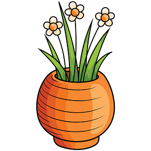 Vase mit Blumen