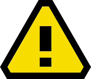 General warning sign