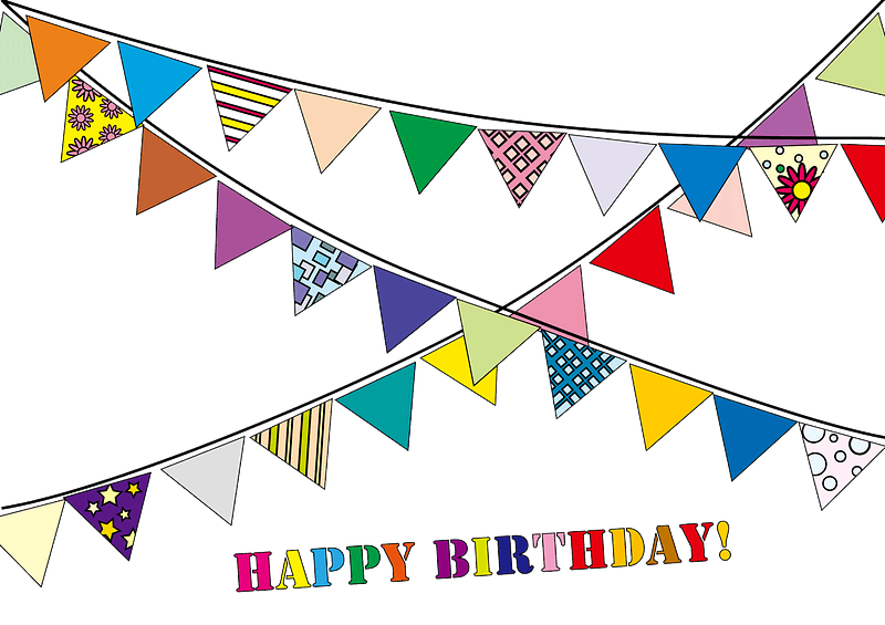 Happy Birthday party garland