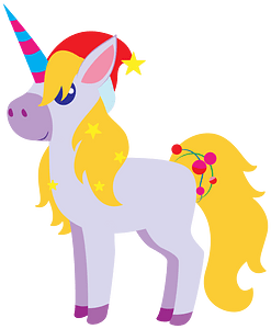 Christmas unicorn - Free vector clipart images on creazilla.com