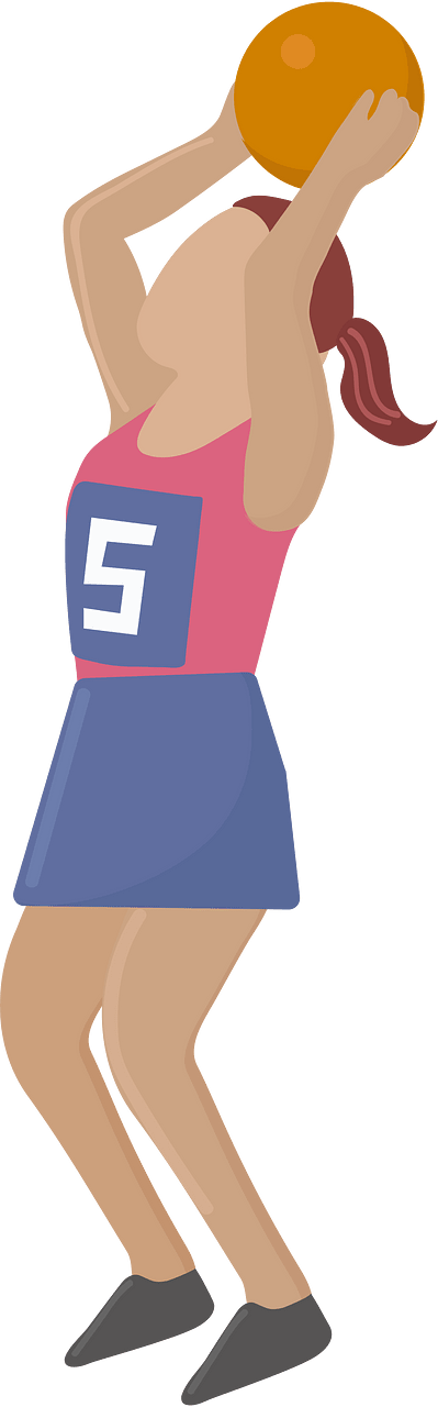 Girl playing netball