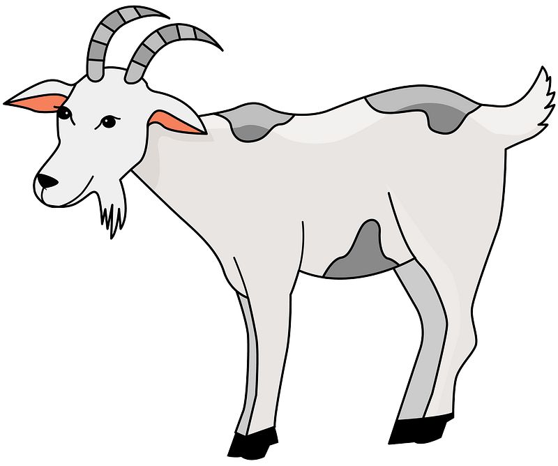 Goat - Free vector clipart images on creazilla.com