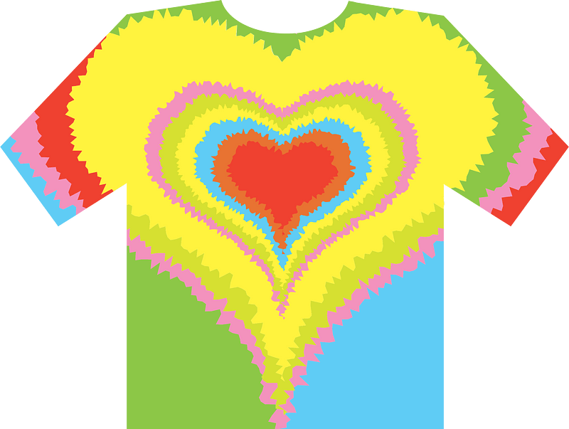 Tie Dye T-shirt - Free vector clipart images on creazilla.com