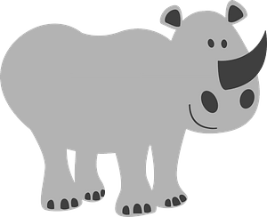Cartoon rhino