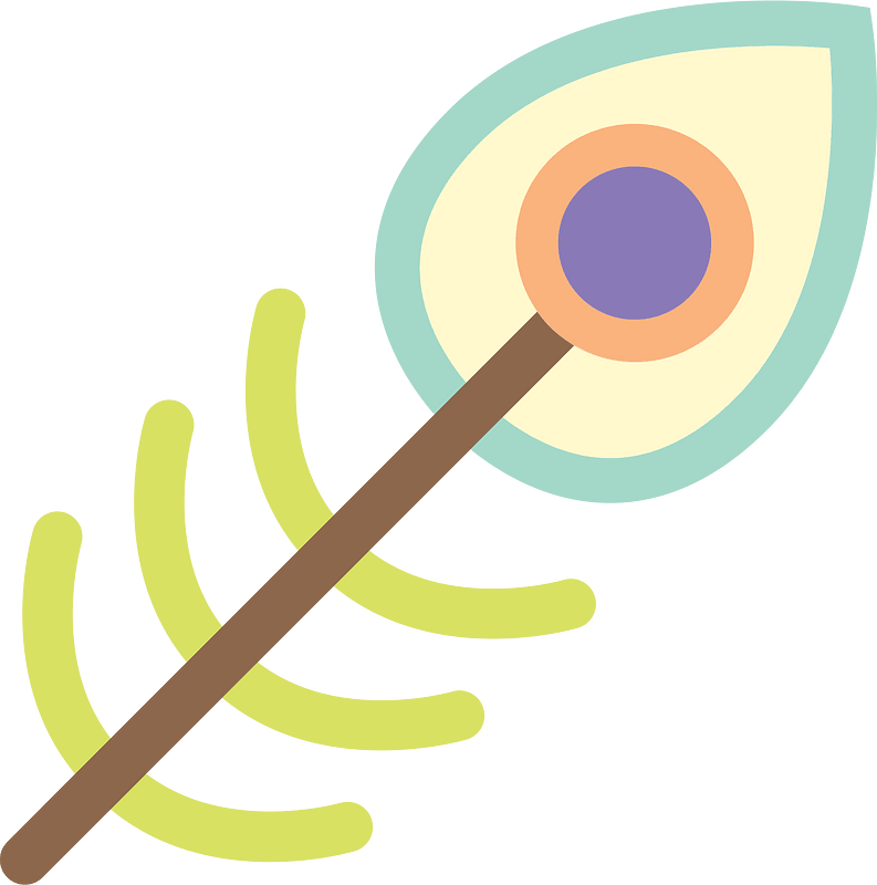 Peacock feather