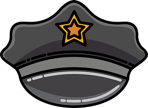 警察の帽子