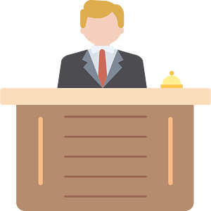 Reception desk