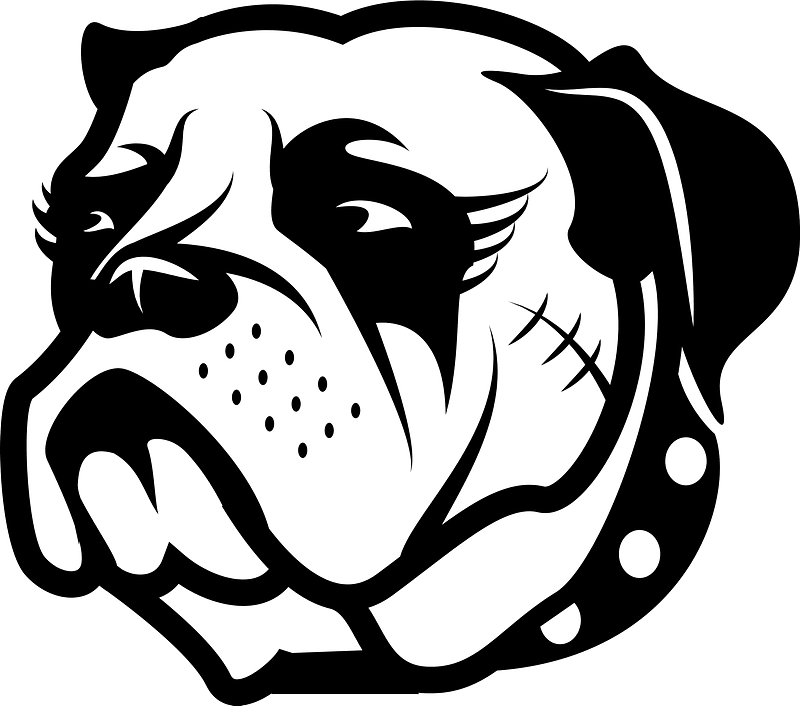 Bulldog head - Free vector clipart images on creazilla.com